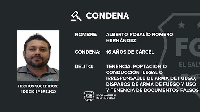 Alberto Rosalío Romero Hernández, portación illegal de arma de fuego y tenencia de documentos falsos