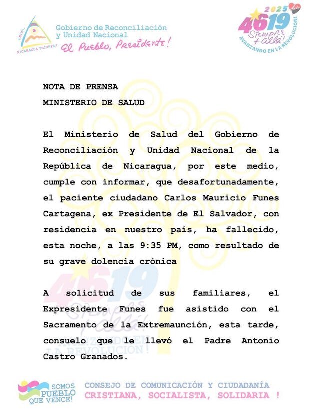 Mauricio Funes fallece 1