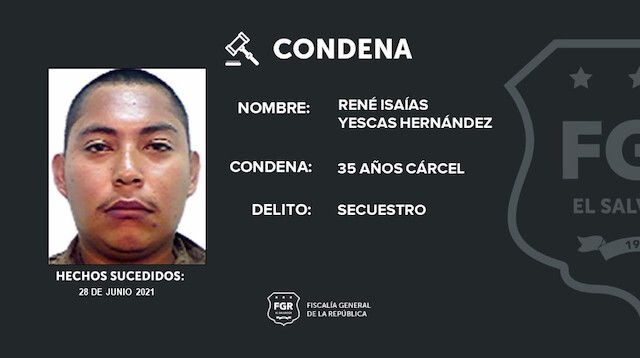 René Isaías Yescas Hernández, 35 años de cárcel, secuestro