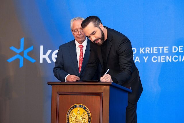 Nayib Bukele Key Instituto Roberto Kriete