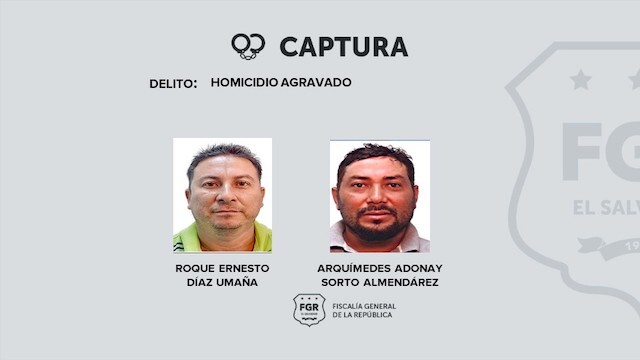 Roque Ernesto Díaz Umaña y Arquímedes Adonay Sorto Almendárez, doble homicidio agravado