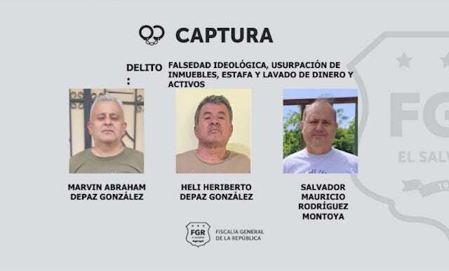 Heli Heriberto y Marvin Abraham Depaz González y Salvador Mauricio Rodríguez Montoya, estafa, usurpación de bienes, lavado de dinero y activos