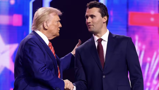 Donald Trump y Charlie Kirk