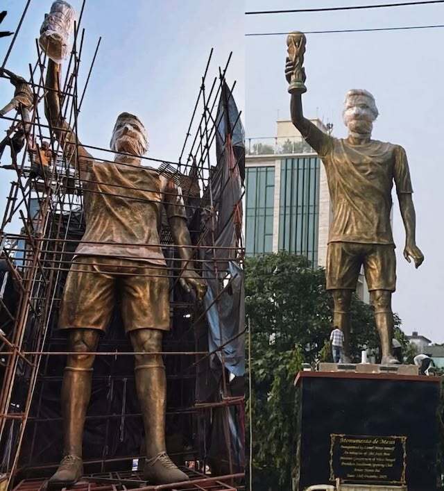 Estatua Messi India