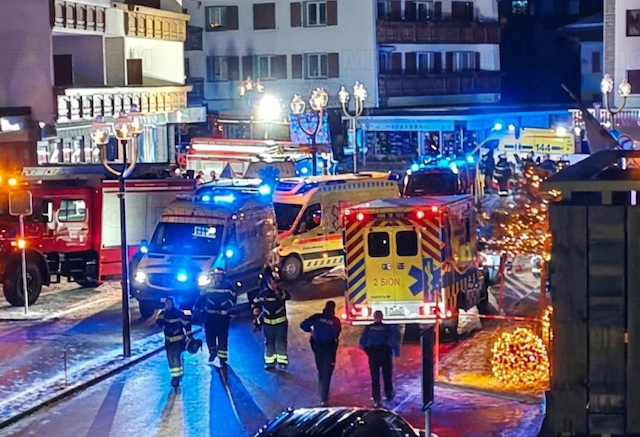 Incendio en discoteca suiza