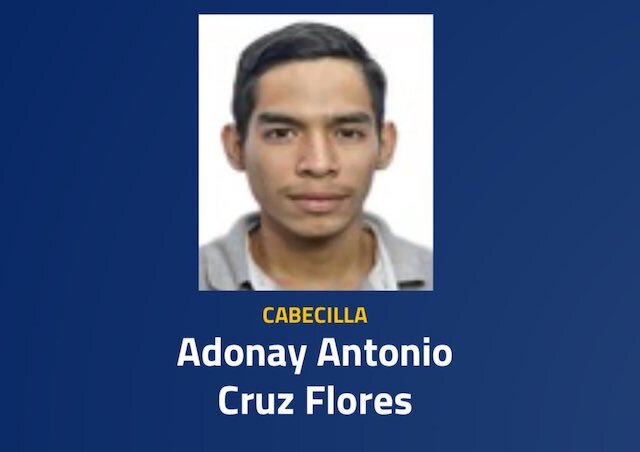 Adonay Antonio Cruz Flores, cabecilla de banda de hurto de motocicletas en San Salvador
