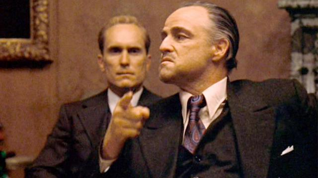 Robert Duvall y Marlon Brando El Padrino