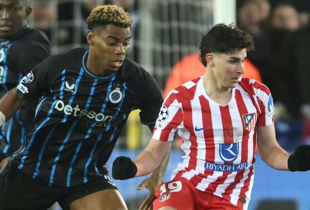 Club Brugge-Atlético Madrid 18-02-2026
