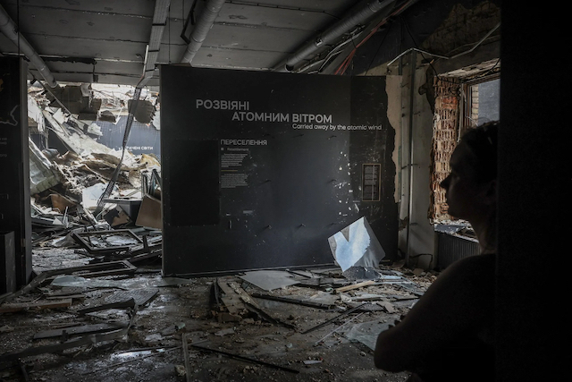 Misil ruso en museo Chernóbil copia