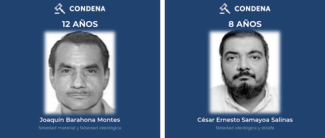 Joaquín Barahona Montes y César Ernesto Samayoa Salinas