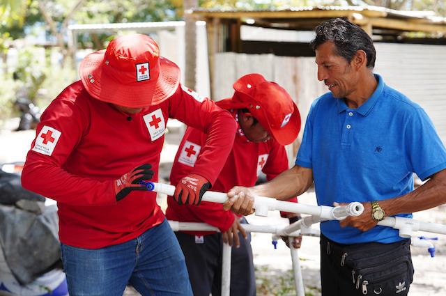 Cruz Roja Salvadoreña agua sequía